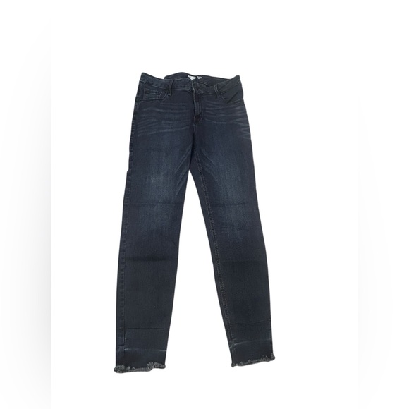 Old Navy Denim - Old Navy Women’s Rockstar Indigo Distressed Cuff Super Skinny‎ Ankle Jeans 10